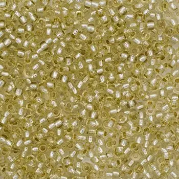 (78252) 331-19001-10/0 Бисер прозрачный solgel с серебр. центром 10/0, круг.отв., 20гр Preciosa