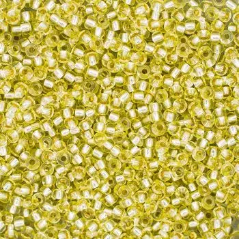 (78253) 331-19001-10/0 Бисер прозрачный solgel с серебр. центром 10/0, круг.отв., 20гр Preciosa