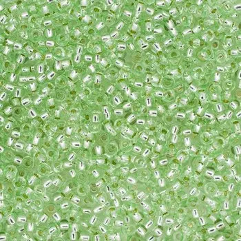 (78261) 331-19001-10/0 Бисер прозрачный solgel с серебр. центром 10/0, круг.отв., 20гр Preciosa