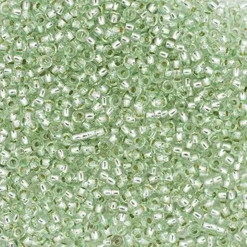 (78262) 331-19001-10/0 Бисер прозрачный solgel с серебр. центром 10/0, круг.отв., 20гр Preciosa