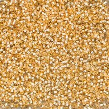 (78283) 331-19001-10/0 Бисер прозрачный solgel с серебр. центром 10/0, круг.отв., 20гр Preciosa