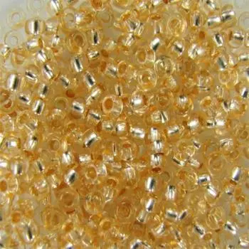 (78283) Бисер прозрачный с серебр.центром 10/0, круг.отв., 50г, Preciosa