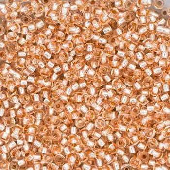 (78285) 331-19001-10/0 Бисер прозрачный solgel с серебр. центром 10/0, круг.отв., 20гр Preciosa