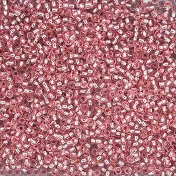 (78293) 331-19001-10/0 Бисер прозрачный solgel с серебр. центром 10/0, круг.отв., 20гр Preciosa