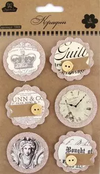 7888 Объемные стикеры 'Крафт'