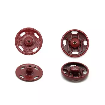 78903/02 Кнопки одежные 11 мм, латунь, красные, 36 шт PONY