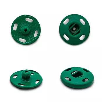 78903/04 Кнопки одежные 11 мм, латунь, зеленые, 36 шт PONY