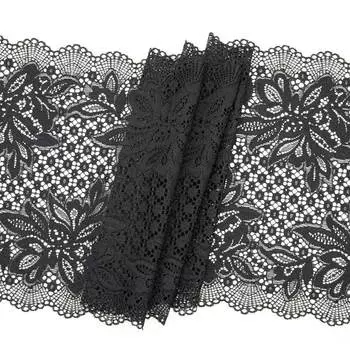 78 Кружево эластичное 24см*10м, черный