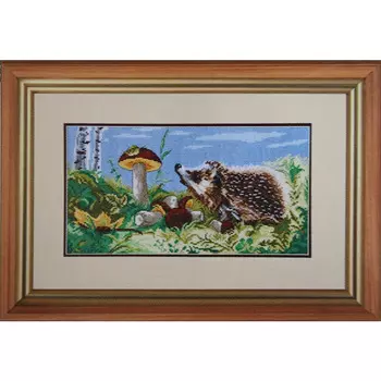 790 Набор для вышивания Hobby&amp;Pro 'Грибная пора', 33*18 см