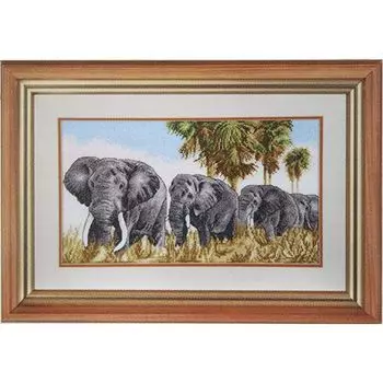 791 Набор для вышивания Hobby&amp;Pro 'Прогулка под пальмами', 38*22 см