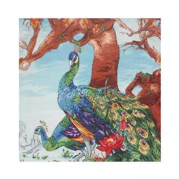 792 Набор для вышивания Hobby&amp;Pro 'Павлины', 37*38 см