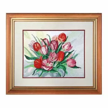 795 Набор для вышивания Hobby&amp;Pro 'Тюльпаны', 32*25 см