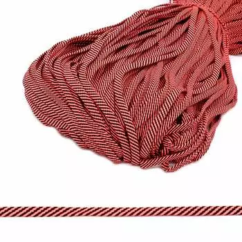 7С859 Шнур обувной 9мм*200м (Мн) (черн.с люм.роз)