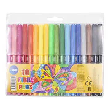 80165 Фломастеры 18 цветов, на водной основе