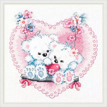 80-06 Набор для вышивания 'Чудесная игла', 'Счастливая любовь!', 18*18 см