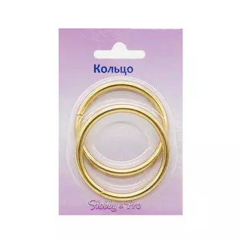 816-011 Кольцо разъемное 40*4,0мм, упак(2шт) Hobby&amp;Pro (яркое золото)