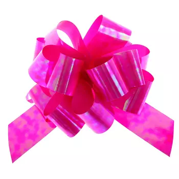 817787 Бант-шар №3 перламутр, розовый