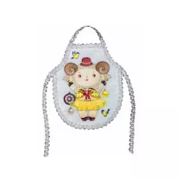 8229 Набор для шитья и вышивания 'Матренин посад' фартук 'Овечка Иванна', 14*18 см