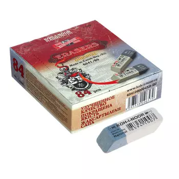 823977 Ластик K-I-N каучук Sanpearl 6541/84-80 42*14*8 мм, бело-синий