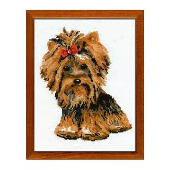 825 Набор для вышивания Riolis 'Йоркширский терьер', 20*26 см