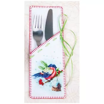 8285 Набор для шитья и вышивания сувенир Матренин Посад 'Снегирь' 8*23 см