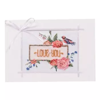 8306 Набор для создания открытки Матренин Посад ' Люблю тебя' 12х17см