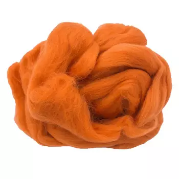 84305-2 ORCHIDEA Шерсть для валяния, цвет оранжевый, 50 г