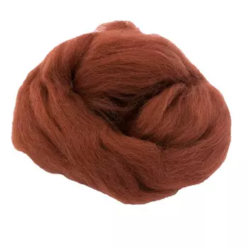 84310-1 ORCHIDEA Шерсть для валяния, цвет красно-коричневый, 10 г