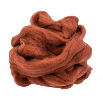 84310-2 ORCHIDEA Шерсть для валяния, цвет красно-коричневый, 50 г