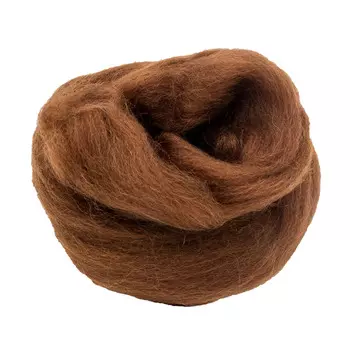 84321-1 ORCHIDEA Шерсть для валяния, цвет кофейный, 10 г