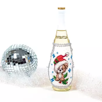 8444 Набор для шитья и вышивания Матренин посад Фартук 'Фартук 'С Новым годом' 14x18см