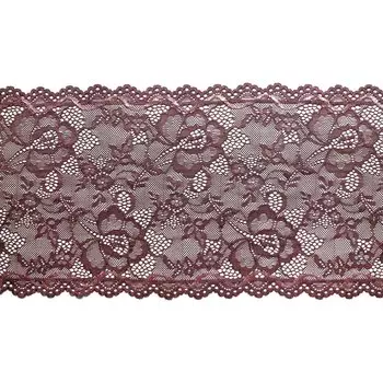 84Р Кружево эластичное 18см*10м (коричневый)