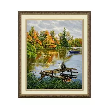 850 Набор для вышивания 'Овен' 'Маруська и Котовский', 34*40 см