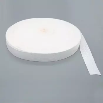 8516 Лента эластичная декоративная 20мм*50м (белый)