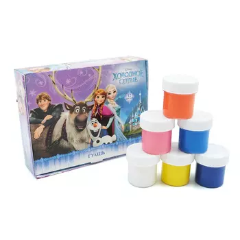 85477 Гуашь 12 цветов 'Холодное сердце' *20 мл