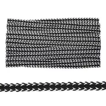 8640 Тесьма 10мм*16,5м (черно-белый)