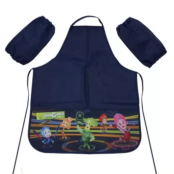 86584 Фартук для труда с карманами и нарукавниками 'Фиксики', синий