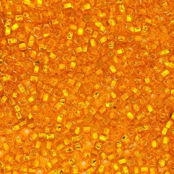 (87060) 331-29001-10/0 Бисер прозрачный с серебр.центром 10/0, кв.отв., 20гр Preciosa