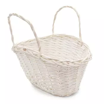 87146/01 Корзина плетеная (ива) 38*29*22 см, белая