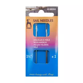 88004 Иглы ремесленные парусные № 2,75, 2 шт PONY