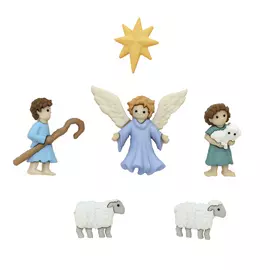 8816, Пуговицы-фигурки. Рождественский пастырь Dress It