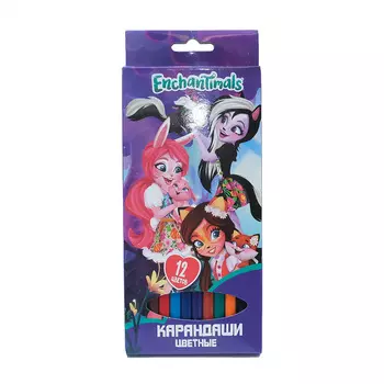 88769 Карандаши цветные пластиковые 12 цветов 'Enchantimals'