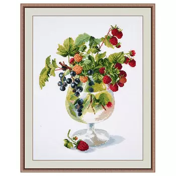 887 Набор для вышивания 'Овен' 'Ягодный ликёр', 22*29 см