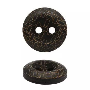 888 Пуговицы 15мм на прокол (черный)