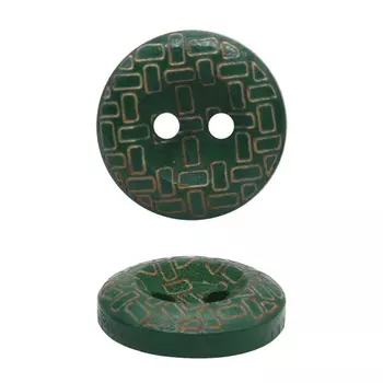 888 Пуговицы 15мм на прокол (зеленый)