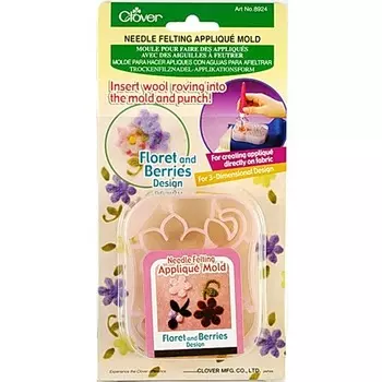 8924 Форма для аппликаций и фильцевания, 1 шт., 7,5х9см Clover