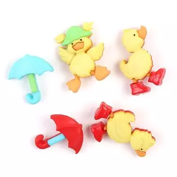 8978, Пуговицы-фигурки. Прыгуны в лужах Dress