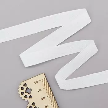 9008 Хлопчатобумажная тесьма, прочная, 15мм, 30м Prym (10 белый)