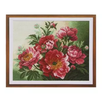 900 Набор для вышивания Hobby&amp;Pro 'Пионы', 35*27 см