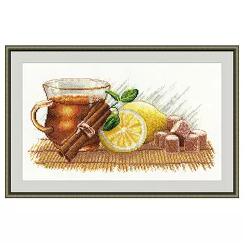 900 Набор для вышивания 'Овен' 'Зимний чай', 30*15 см